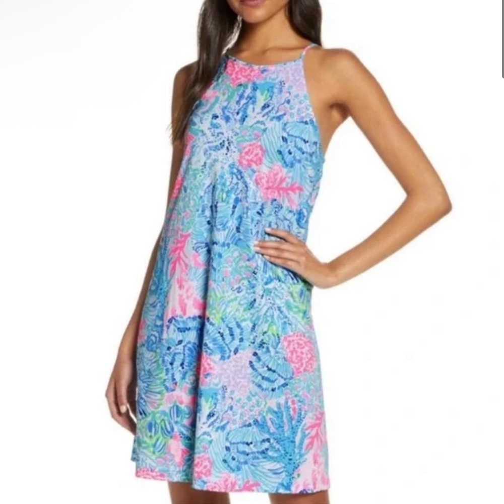NWT Lilly Pulitzer Margot Swing Mini Dress Sink or Swim Women’s XS Pima Cotton